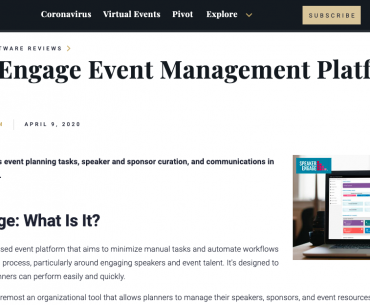 Speaker Engage Featured on Event Manager Blog!